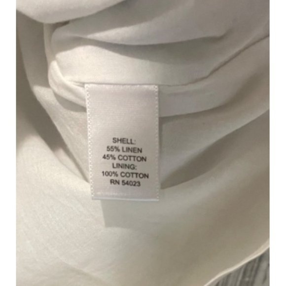 📚Banana Republic • Gray & White Striped Linen Blend Dress - Size 4 - Picture 5 of 7